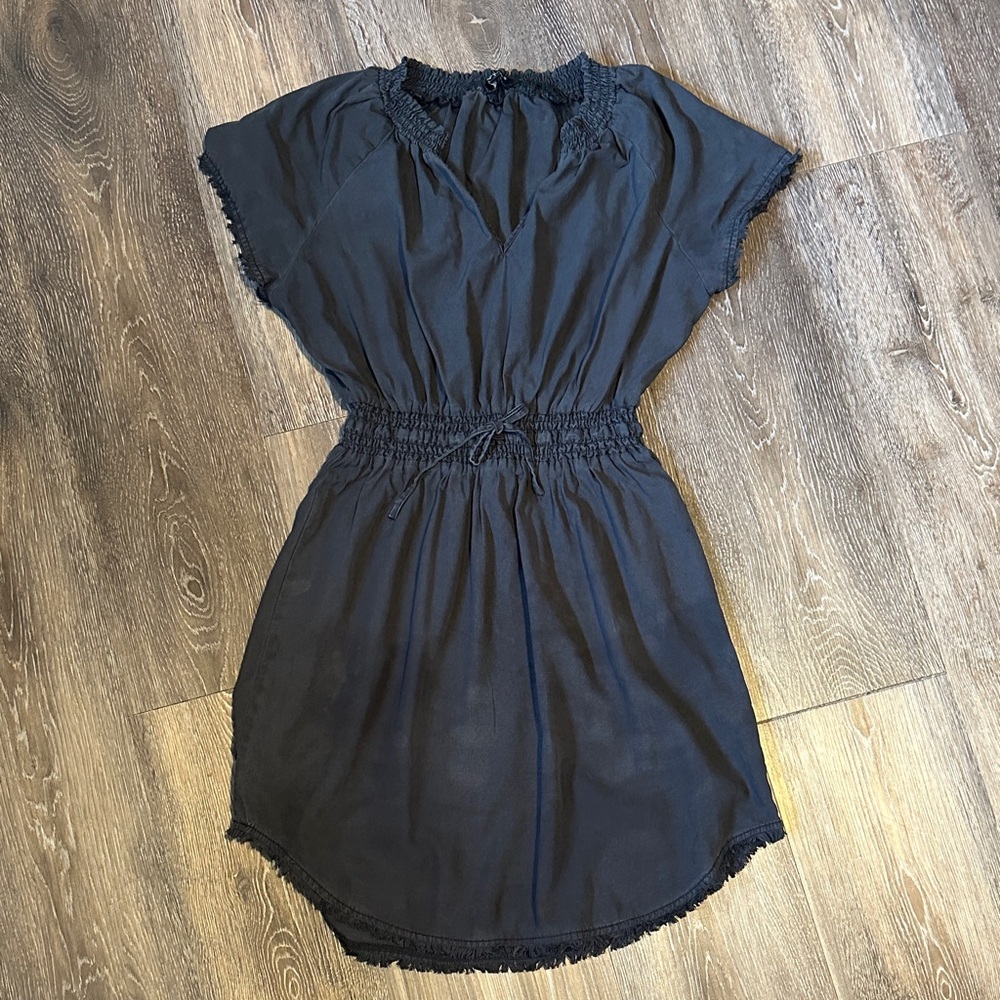 Velvet Heart Black/charcoal Smocked Waist Dress